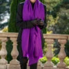 French Violet Handwoven Cashmere Shawl -Elegant Scarf Store purple cashmere shawl 1 1d1df618 007a 49b6 a9ab e04b019994f0