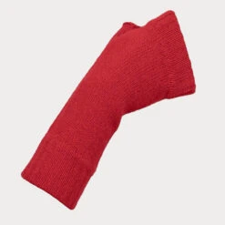 Ladies Ruby Red Cashmere Mittens -Elegant Scarf Store red cashmere mittens 2