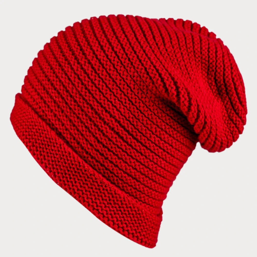 Sizzling Red Cashmere Slouch Beanie 4 Sizzling Red Cashmere Slouch Beanie - Image 2