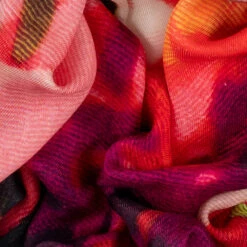 The Liberty Print Floral Quartet - Chatsworth Bloom Cashmere And Silk Wrap -Elegant Scarf Store red floral liberty print scarf chatsworth 2