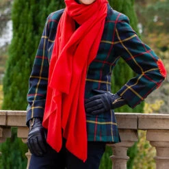 Ruby Red Cashmere And Silk Wrap -Elegant Scarf Store ruby red cashmere silk wrap 3