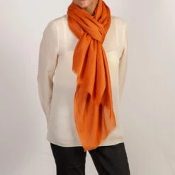 The Spice Route Quintet - Mixed Spice Cashmere And Silk Wrap -Elegant Scarf Store saffron cashmere silk wrap 4