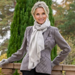 Diamond White Cashmere And Silk Wrap -Elegant Scarf Store silver cashmere silk wrap 4