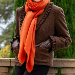 Topaz Cashmere And Silk Wrap 7 Topaz Cashmere And Silk Wrap -Elegant Scarf Store topaz brown red cashmere silk wrap 3