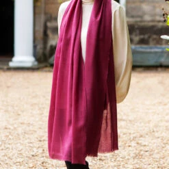 Japanese Violet Cashmere And Silk Wrap -Elegant Scarf Store violet cashmere wrap 1