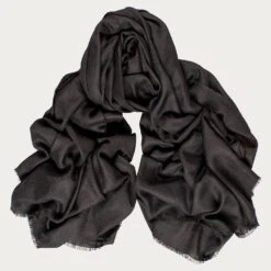 Classic Black Cashmere Shawl -Elegant Scarf Store womens black cashmere shawl 10