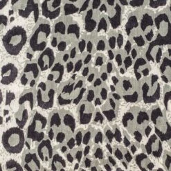 Black Leopard Print Cashmere And Silk Scarf -Elegant Scarf Store womens black white animal print silk scarf 2 l