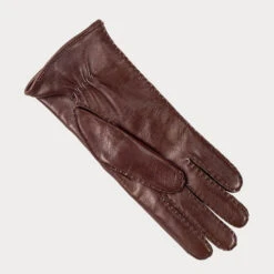 Ladies Brown Hand Stitched Cashmere Lined Leather Gloves -Elegant Scarf Store womens brown cashmere lined leather gloves 2 0956dc03 7f1a 4a2c 813c 1fd5780202fd