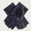 Ladies Black Leather Fingerless Gloves 1 Ladies Black Leather Fingerless Gloves -Elegant Scarf Store womens fingerless black driving gloves