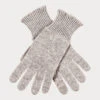 Ladies Grey Touch Screen Cashmere Gloves -Elegant Scarf Store womens grey cashmere touch gloves 1