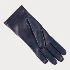 Navy Blue Quilted Cashmere Lined Leather Gloves -Elegant Scarf Store womens navy quilted leather gloves 2 edaa9614 3a3d 4a47 82bd 9fbbd2b9ef4c